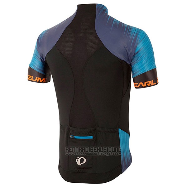 2017 Fahrradbekleidung Pearl Izumi Shwarz und Blau Trikot Kurzarm und Tragerhose - zum Schließen ins Bild klicken